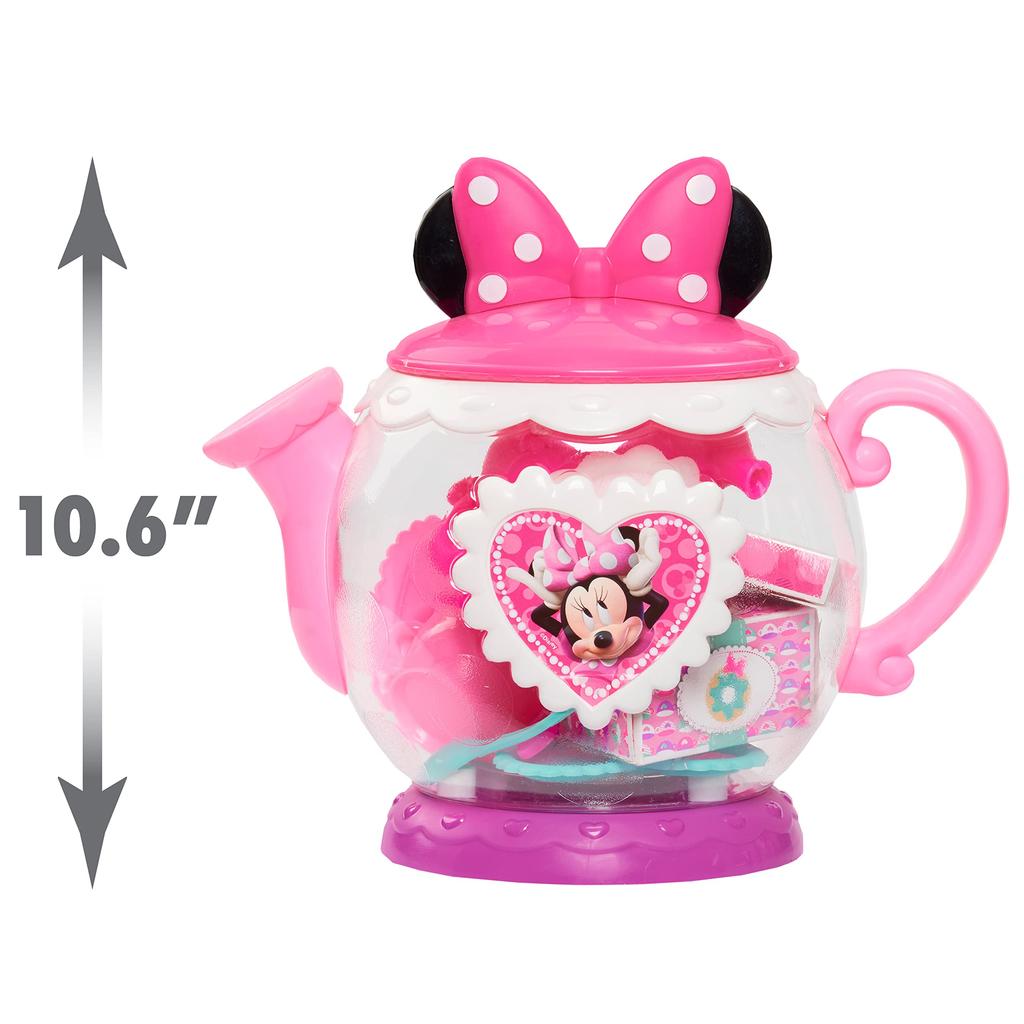 Minnie Happy Helpers Terrific Teapot Set, Multicolor Minnie Mouse Terrific Teapot, Kids Pretend Play Tea Set [Parallel Import]