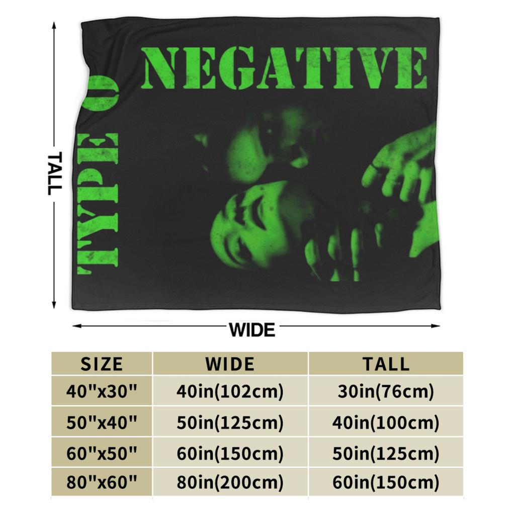 Type O Negative Rock Band Blanket Music Album Fuzzy Funny Breathable Throw Blanket for Bedroom Autumn/Winter Office