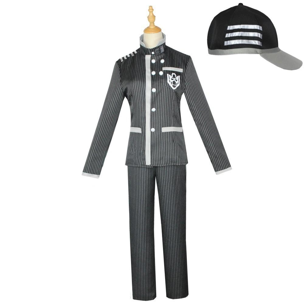 Danganronpa Saihara Shuichi Cosplay Attire With Knit Fabric For Role Play Events
