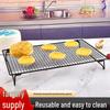 Non-stick Black Folding Rack: Perfect for Cooling Cakes, Bread, or As a Laptop Cooler