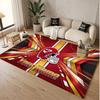 Custom Rug Kansas City Chiefs Pattern Print Name Text Soft Non‑Slip Floor Carpet for Home Indoor Decoration