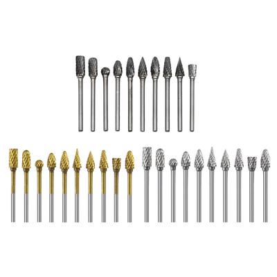 10Pieces Multifunctional Alloy Steel Rotary Burrs Bits for Detailed Work In Metal Carving and Wood Refinements Tasks