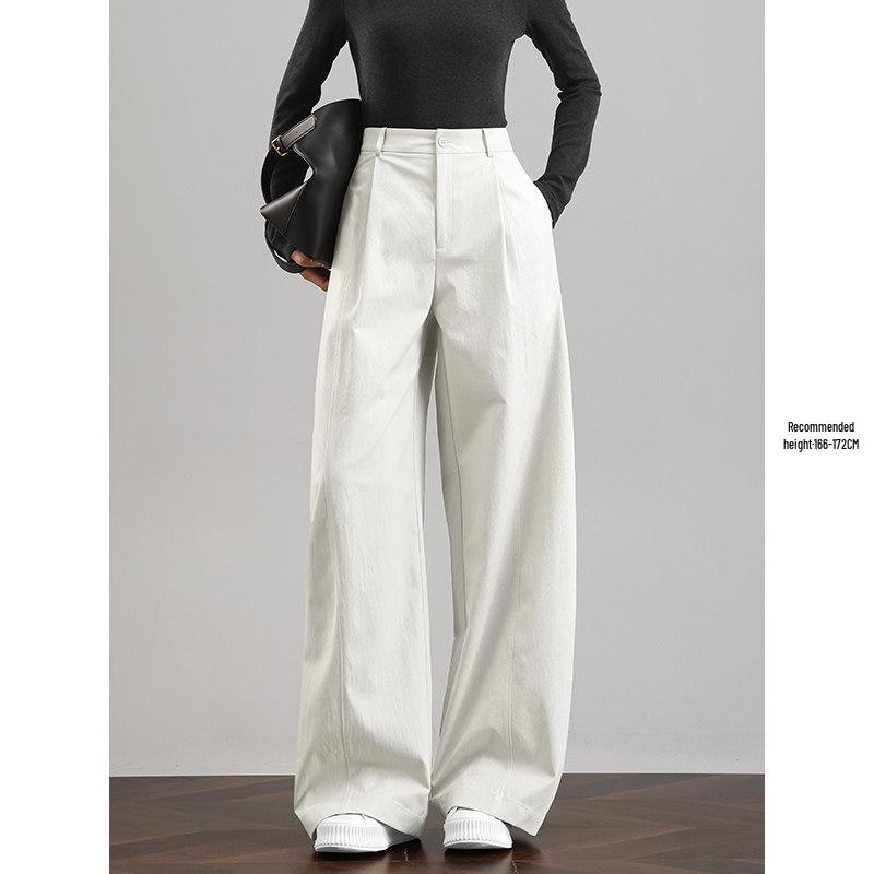 

Women s High Waist Wide-Leg Long Pants - Spring/Summer Casual Slimming Fit XL (Recommended 59kg-66kg)