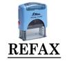 REFAX Self Inking Rubber Stamp Office Stationary Custom Shiny Stamp