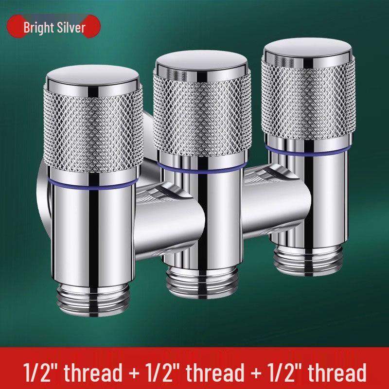 Multi-Port Angle Valve: Three-Way Faucet Diverter for Washing Machine