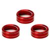 Red Aluminum AC Climate Control Knob Ring Covers For 14-18 Mazda 3 & 16-19 CX-5