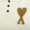 AMI Autumn and Winter New Big Heart Jacquard Wool Ami De Coeur Polo Collar Pullover Couple Sweater