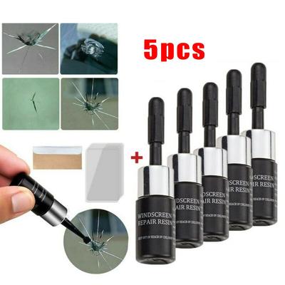 Resin Glass Repair Fluid Crack Tool DIY Phone 5 Pack Automotive Practical