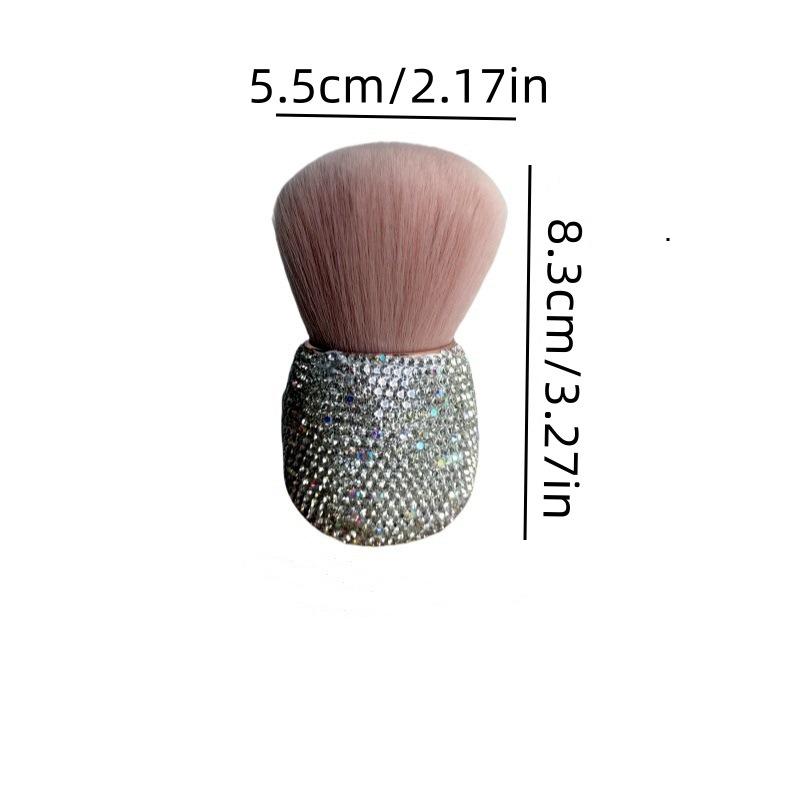 Rhinestone Multifunctional Soft Loose Powder & Nail Art Cleaning Brush