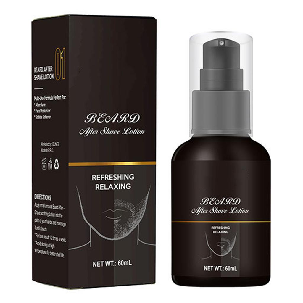 Men’s After-Shave Lotion & Toner – 60ml, Soothes Razor Burn, Reduces Redness, Hydrates Face with Long-Lasting Scent
