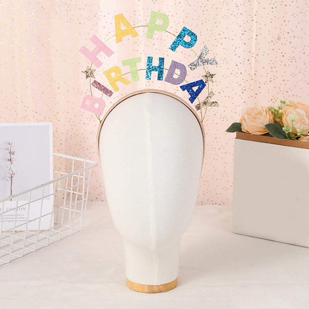 Birthday Party Crown Birthday Hair Hoop Happy Birthday Headband Birthday Party Hair Band Tiara Photography Props