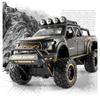 1/24 FORD Pickup Trucks for Boys F150 Raptor Diecast Metal Model Car with Sound and Light for Kids Age 3 Year and Up Blue