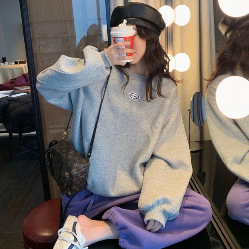 Salt Style Street Sports Suit Women's Spring and Autumn Fashionable Casual Loose Sweatshirt Two-piece Set