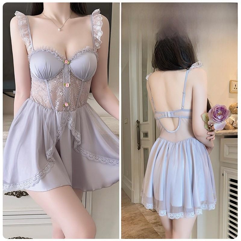 Ladies Satin Sleepwear Set With Deep V Neck And Padded Sleeveless Design For Home And Hotel Comfort