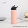 Portable Stainless Steel Insulated Water Bottle with Straw