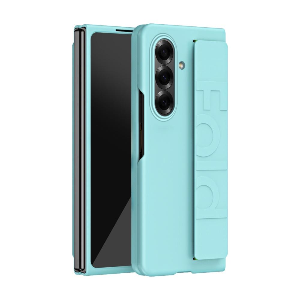 Original Elastic Wrist Hand Strap Case For Samsung Z Fold 8 7 6 5 4 3 Fold7 Fold8 Skin Feel Full Protective Hard Plastic Cover