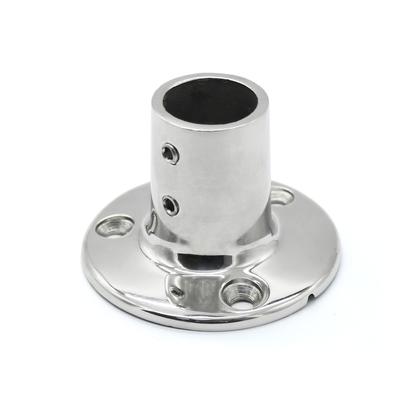 Boat Hand Rail Fitting - 90 Degree 7/8" Round Base-Marine Stainless Steel Boat Parts  Accessories