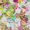 50Pcs/Bag Button Eco-friendly Cartoon Animal Pattern Wood Knitting Clothes Buttons for Home