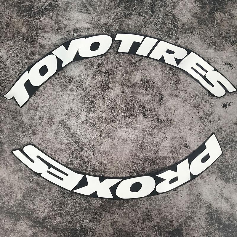 TOYO TIRES PROXES Universale 3D Auto Impermeabile Adesivo per Pneumatici Ruota Auto Gomma Lettere Unite Decalcomanie Accessori