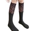 Lace Patchwork Autumn and Winter Socks, Women's Calf Socks, High Ballet Boots Socks, Lace Sweat-absorbing Lace Lace Pile Socks