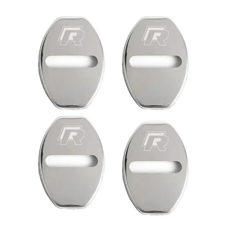 

4Pcs VW R-Line Door Lock Guards for Volkswagen – Fits Polo, Golf, Tiguan, Jetta, Touareg, Sharan, T-ROC