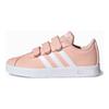 Adidas Vl Court 2.0 Synthetic Leather Casual Lightweight Durable Low-Top Skate Shoes Kids Sneakers Pink GZ7664