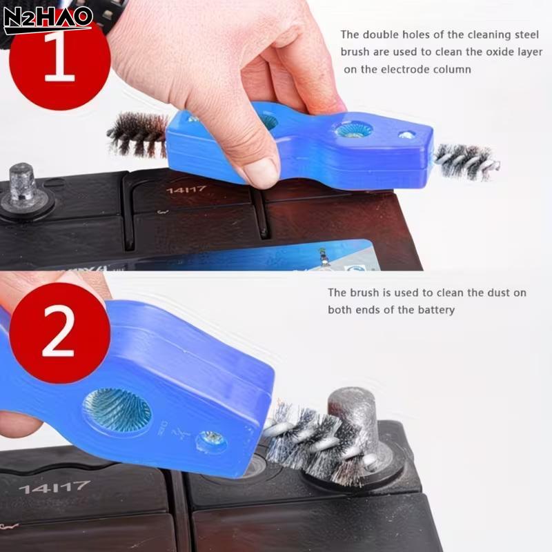 4 In 1 Double-headed Copper Pipe Brush Copper Tube Polishing Inside Outside Reamer Pipe Cleaner Chamfering Tool Pipe Deburrer