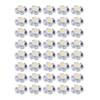 40pcs LED Chip Bulb 1W 24V 16mm/0.6in Aluminum Base Low Power Consumption Lamp Beads for