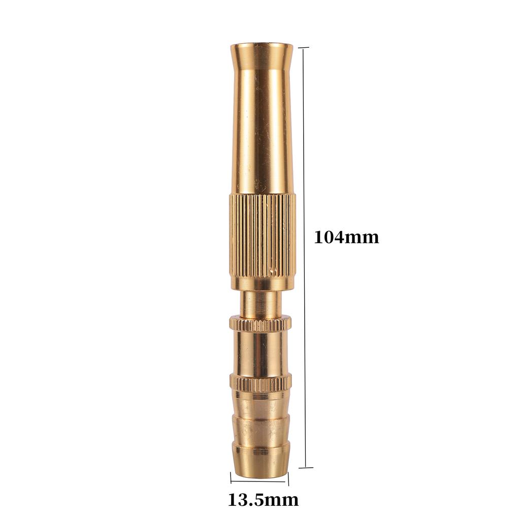 Adjustable High Pressure Squirt Water Gun Aluminum Alloy Spray Nozzle Spray Sprinkler High Pressure Direct Spray Garden Hose