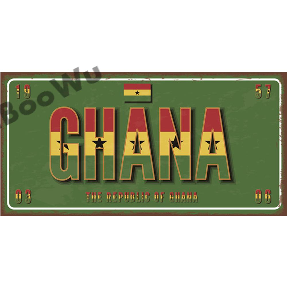 African Countries Name & Flag Plate Poster Vintage Home Decor Retro Metal Tin Signs Pub Car Garage Wall Art Decoration