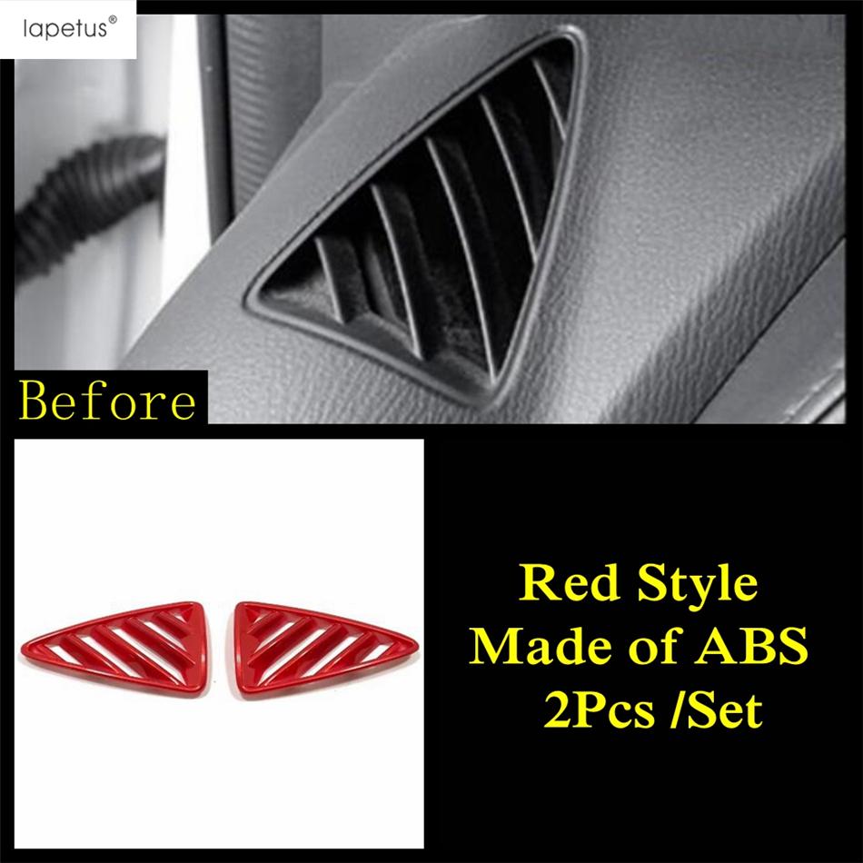 Gear Shift Panel / Dashboard AC Air Vent / Water Cup / Steering Wheel Cover Trim For Mazda CX-3 CX3 2016 - 2024 Red Accessories