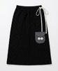 Ebeulisi Dot Pocket Sweat Skirt (Black)