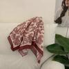 Cotton and linen headscarf small square scarf 11 * 11cm silk scarf square scarf polka dot silk scarf ribbon thin soft high-end silk scarf