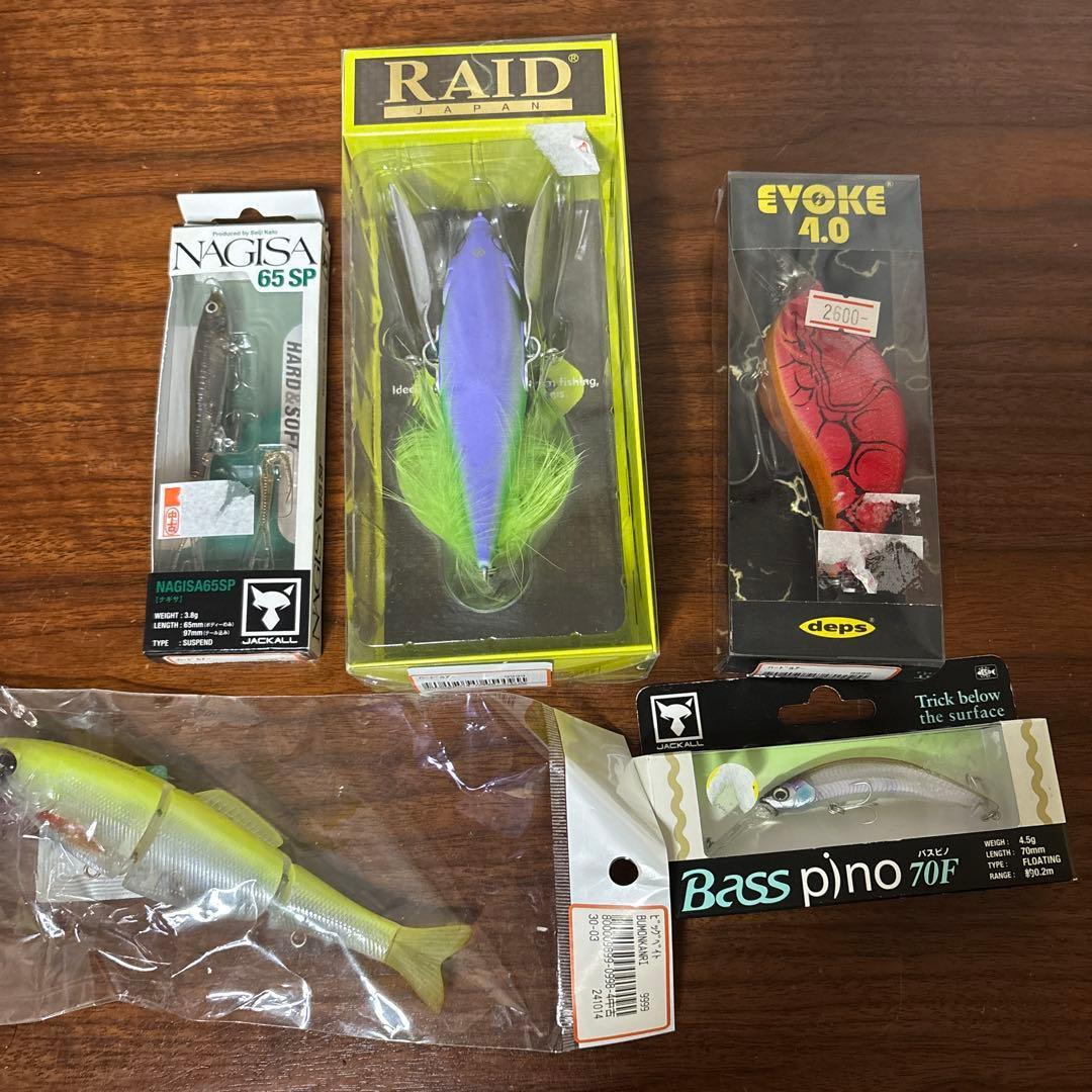 Used Lure 5-piece set JACKALL deps RAID JAPAN