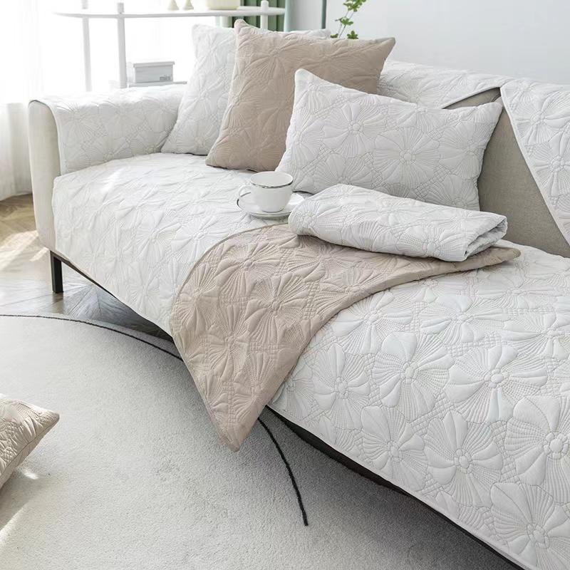 Four Seasons Universal Sofa Cushion Solid Color Modern Combination All-inclusive Universal Sofa Cover Non-slip Nordic Sofa Towel