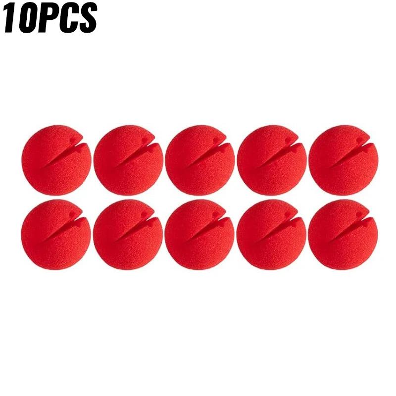 100/1Pcs Red Sponge Ball Foam Sponge Red Funny Clown Nose Funny Circus Performance Party Halloween Decoration Make Up Props