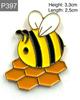 New Enamel Pin Bee Animal Love Honey Metal Pin Gift Birthday 1 Piece