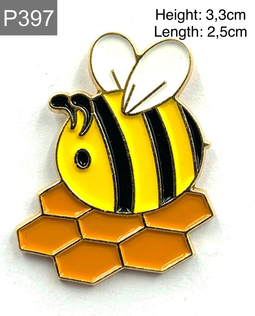 New Enamel Pin Bee Animal Love Honey Metal Pin Gift Birthday 1 Piece