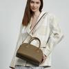 Leather Niche Bowling Bag Women'S Summer Women'S Bag Simple Shoulder Bag Casual Commuter Hand Carry Oblique