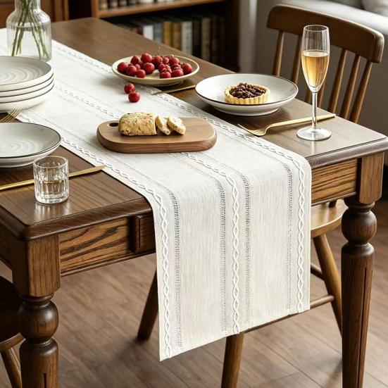 Cotton Linen Table Runner for Dining Table Nordic Minimalist Long Desk Runner