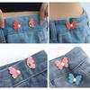 Fashion Butterfly Jean Button Adjustable Waist Buckle Extender Detachable Tighten Attacher Pins Waist Closing Artifact