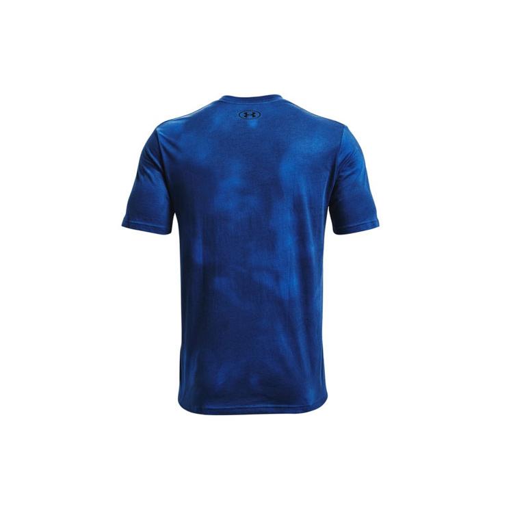 Under Armour T Shirts Men's Blue Crew Neck Moderate Straight Fit 1366459-432
