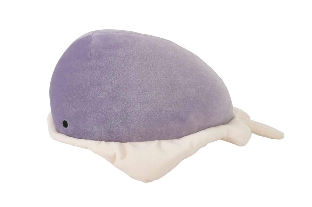 Livheart Marshmallow Aquamie Stingray Bolster Cushion Soft and (Total Length Approx. 27cm), Squishy, 68229-71