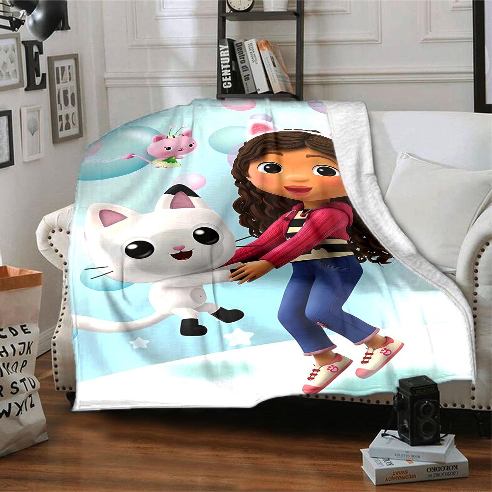 1pc Gaby's Bubble House2 Blanket, Gift, for Men and Women, Soft Blanket, Good for Sofa Bed Couch Travel, Lightweight Flannel Blanket