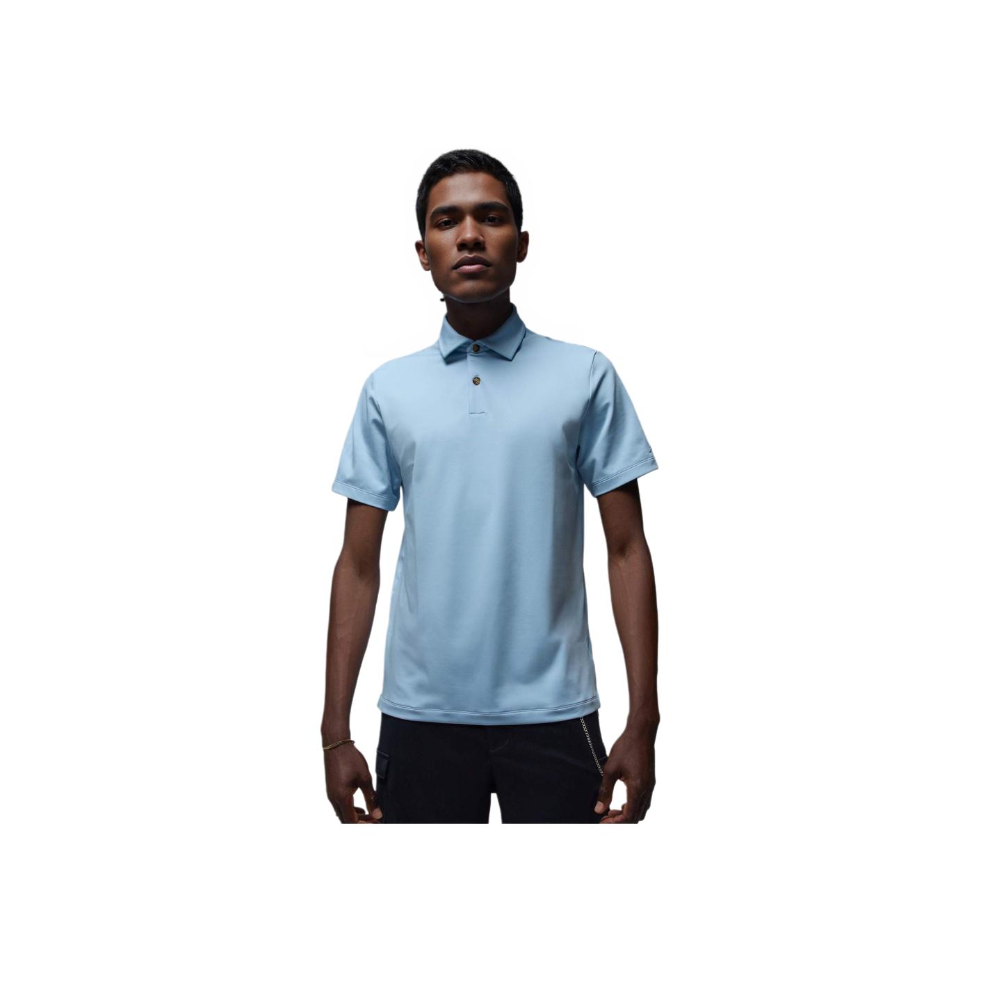 Jordan Sport Knitted Fashion Comfortable Simple Short Sleeve Polo Shirt Men tops Light-Armory-Blue HQ8479-440 S