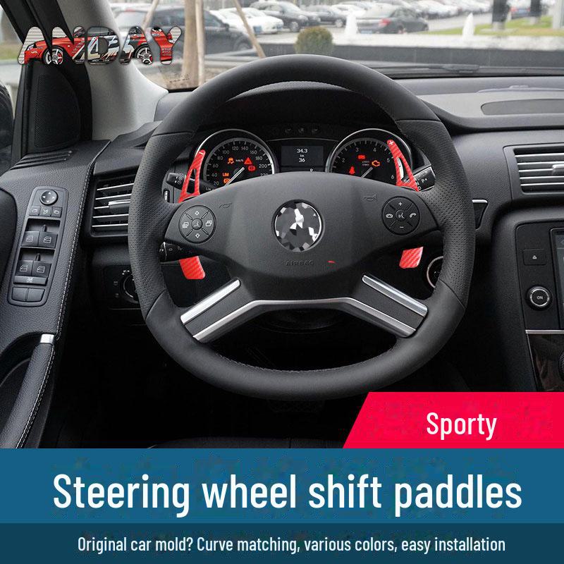 

Подрулевые переключатели передач из углеродного волокна Mercedes-Benz для E-Class, M-Class, GLK, A-Class, B-Class — обновление салона рулевого колеса