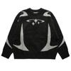 DRIPX Maglione Pullover Retro Autunno Inverno Moda Manica Lunga Fantasia Stelle Maglione Y2K Casual Maglione Lavorato a Maglia Harajuku Unisex
