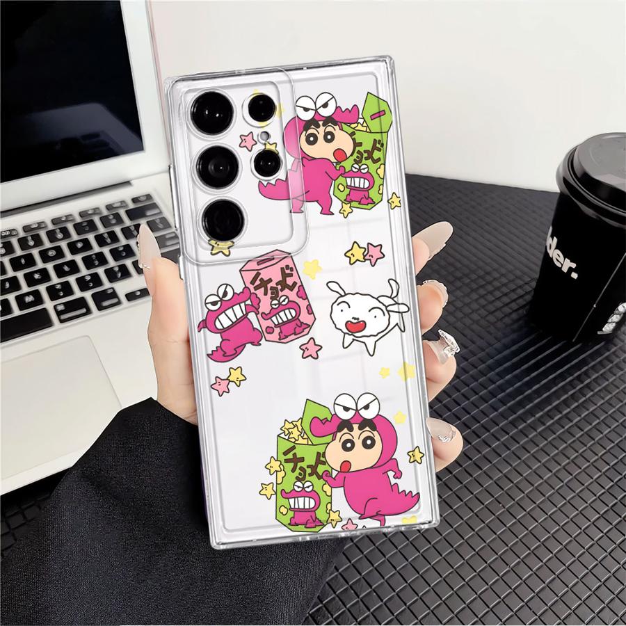 

Crayon Shin-Chan Anime Phone Cover Case for Samsung Galaxy S26 S24 S25 Edge S20 Plus S22 FE Note 20 Ultra 10 S21 S23 Ultra Galaxy S26