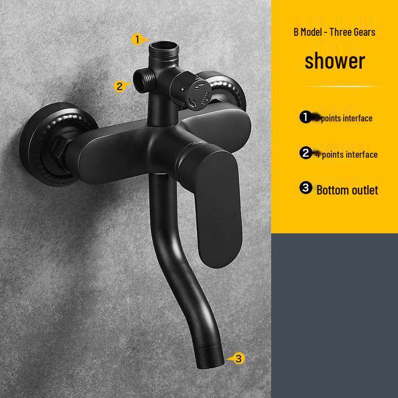 Intelligent All-Copper Digital Display Shower Set with Adjustable Temperature and Pressure for Home Use