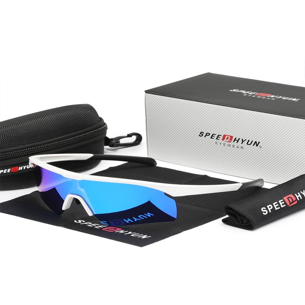Anti-Fog Mountain Bike Glasses SPEEDHYUN Polarized UV400 & Ventilation System for Trail Riding